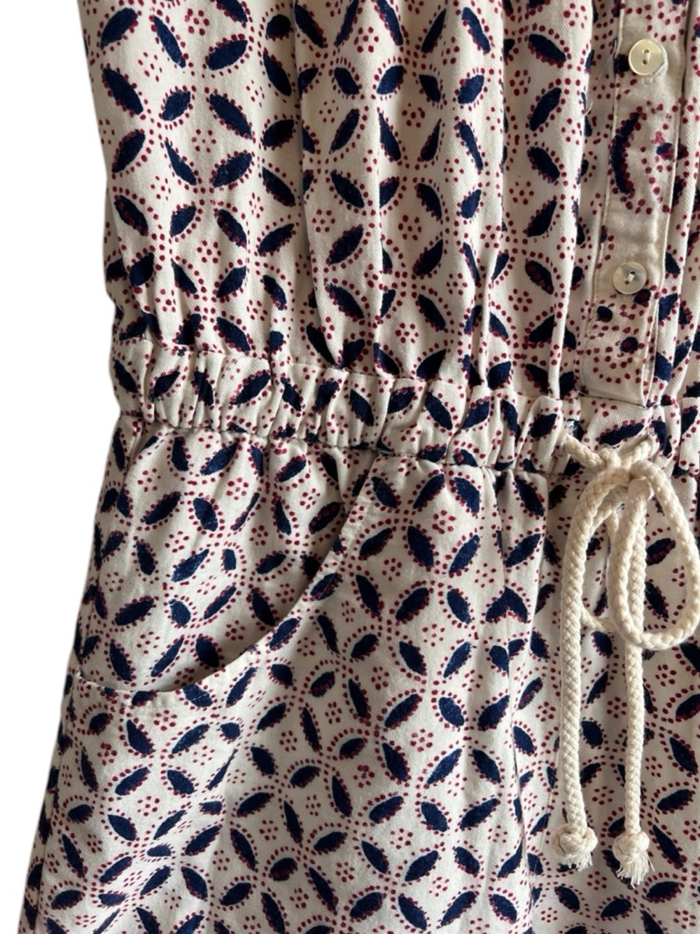 XiRENA Liam Sand Castle jumpsuit with ruffles & drawstring XS like new condition - Picture 7 of 15